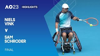 Niels Vink v Sam Schroder Highlights | Australian Open 2023 Final