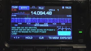 Decoding RTTY with Icom IC 7300 Radio Teletype