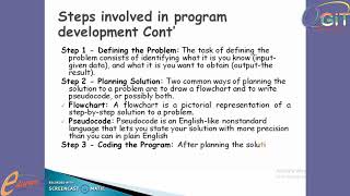 PROGRAM DEVELOPMENT --|| COMPUTER SCIENCE