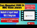 MNC VISION EROR E4, INI CARA MENGATASINYA