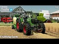 Barley Harvesting & Straw Baling, Buying & Feeding Cows│Frühling│FS 22│Timelapse#1