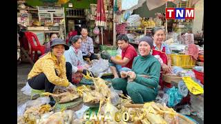 អាជីវករលក់ត្រីសាច់ បន្លែផ្លែឈើ នៅរាជធានីភ្នំពេញ លក់ដាច់យ៉ាងខ្លាំង ក្នុងឱកាសបុណ្យ​ចូលឆ្នាំចិន