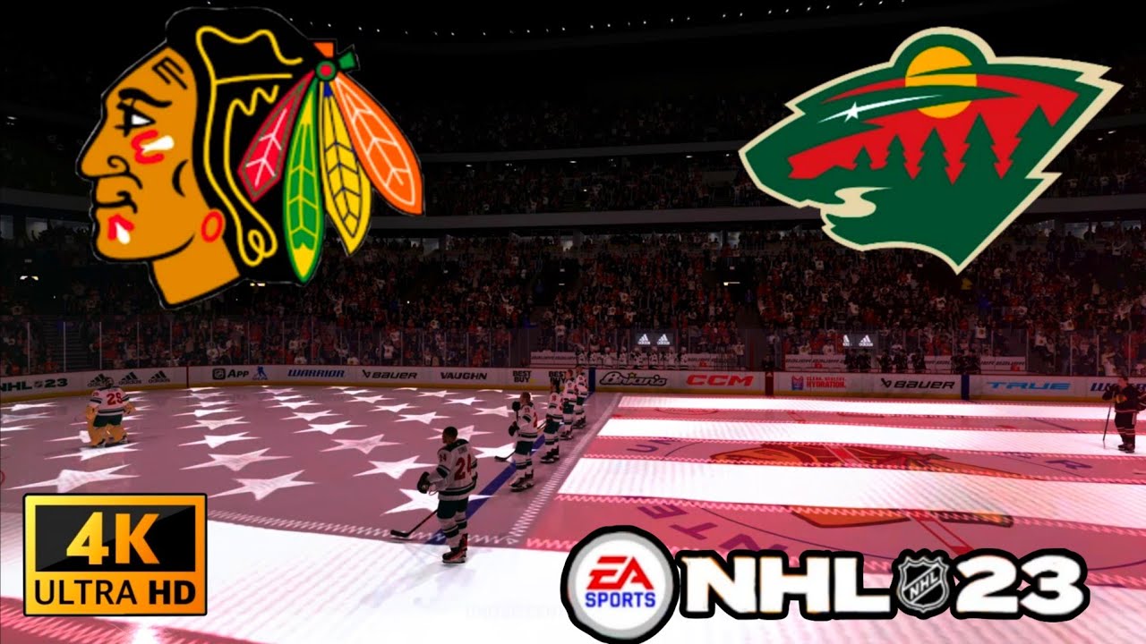 Chicago Blackhawks Vs Minnesota Wild! NHL 23! PS5! 4K! - YouTube