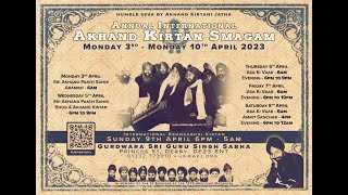 LIVE: *Friday Morning Asa Kee Vaar* International Akhand Kirtan Smagam Derby, UK 2023