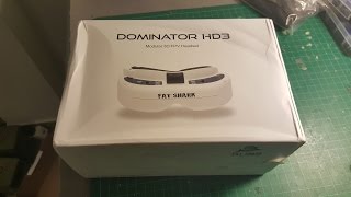 Fatshark Dominator HD3 - unboxing and mini review