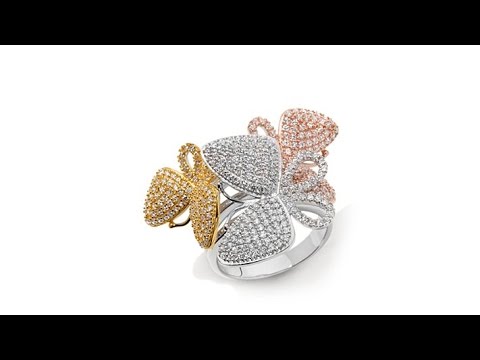 Victoria Wieck absolute “butterfly” triton ring 3.38 ct