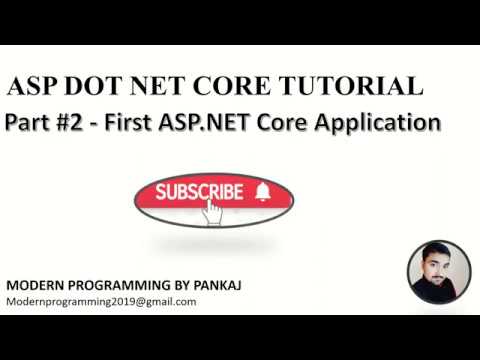 Part#2 - ASP DOT NET CORE TUTORIAL - FIRST ASP DOT NET CORE APPLICATION ...