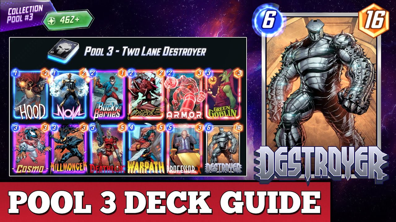 Marvel Snap Best Pool 3 Deck Destroyer Deck Guide Youtube