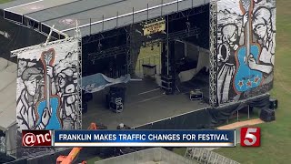 Franklin Traffic Changes For Pilgrimage Festival