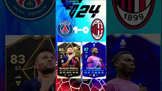 PSG vs AC MILAN IN CHAMPIONS LEAGUE!🔥Ft.Mbappe…#football #eafc24 #best #2023 #shorts #viral #ucl