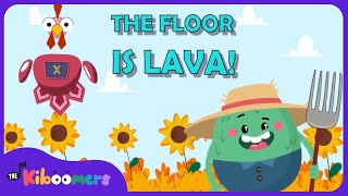 Thanksgiving Floor is Lava - The Kiboomers Preschool Songs - Brain Break Freeze Dance