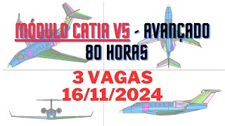 Curso CATIA V5 Aula de demonstração - DERIVA EMBRAER PHENOM 300 Módulo Superfícies - Inscreva-se!