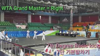 7단심사 고단자심사 기본발차기 7th Degree Black Belt test Basic kick