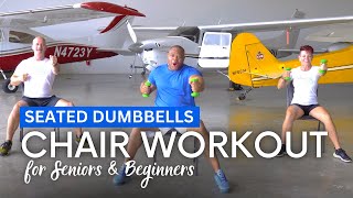 Chair Workout: 7-min Full-Body Seated Exercises for Seniors & Beginners