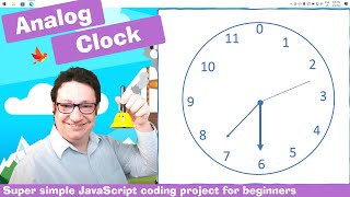 Analog Clock in JavaScript | p5.js in codeguppy