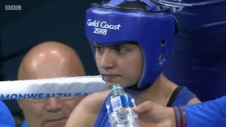 Lisa Whiteside (Eng) Vs. Pinki Rani (Ind) 51kg Commonwealth Games 2018 Quarter Final