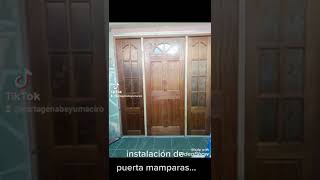 instalación puerta mamparas