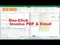 Create a PDF and email from Excel invoices with one click