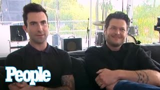 Blake Shelton & Adam Levine of "The Voice" | Up Close | People