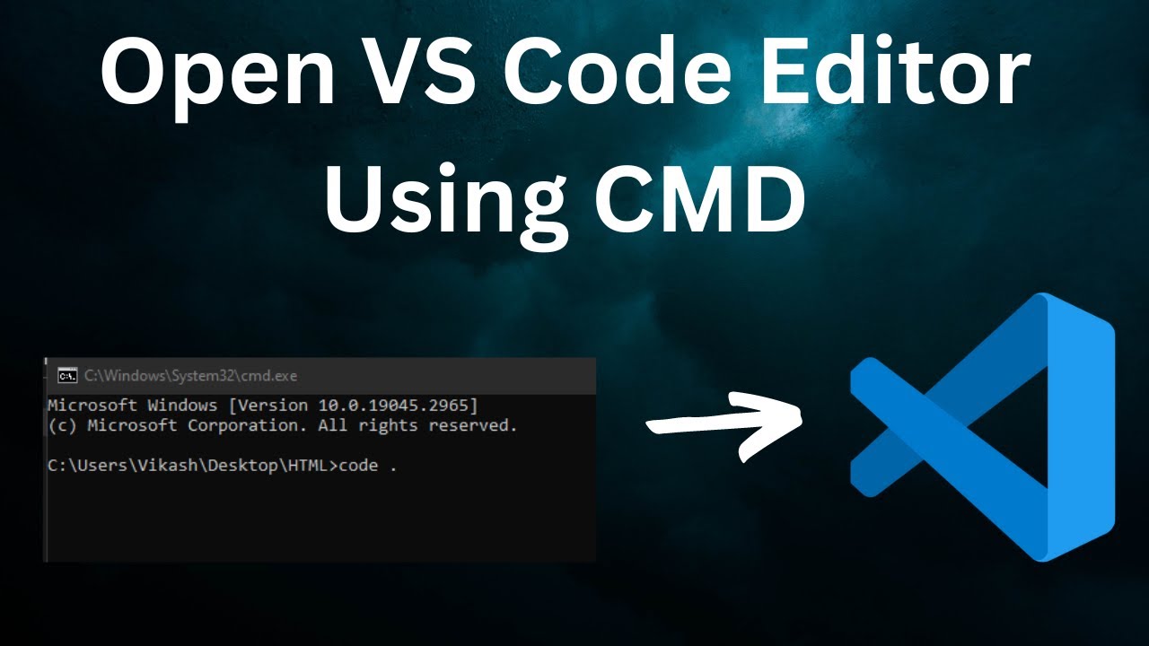 How To Open Vs Code Editor Using Cmd Youtube