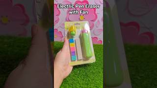 Electric Pen Eraser 😱 #shorts #lifehacks #unboxing #fruity