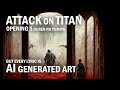 ATTACK ON TITAN Opening 1 but an AI illustrated every lyric