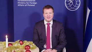Kehitysyhteistyö- ja ulkomaankauppaministeri Ville Skinnarin joulutervehdys