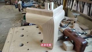 Traditional furniture mortise and tenon, leg and foot-4-2, made of shoulder and tenon