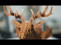 funpola led 3d wooden puzzle elk clock assembly instruction video