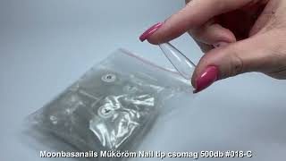 Moonbasanails Műköröm Nail tip csomag 500db #018-C