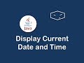 display current date and time in java