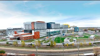 Time lapse of McGill  Hospital in the morning [MUHC street looking]