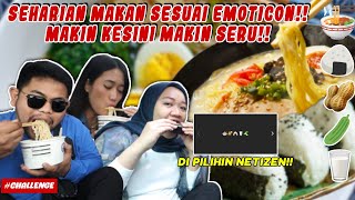 SEHARIAN MAKAN MINUM SESUAI EMOTICON!! DISURUH MAKAN KACANG?!