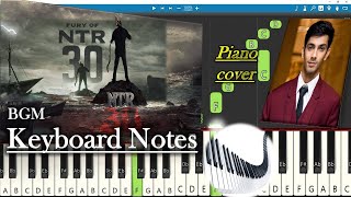 Fury of NTR30 BGM Keyboard Notes (piano cover) | Anirudh | NTR | Koratala Siva