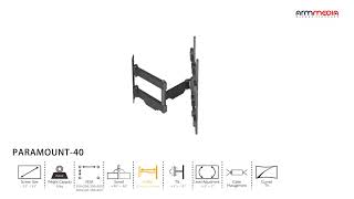 Настенный кронштейн для LED/LCD телевизоровE ARM MDIA PARAMOUNT-40 BLACK