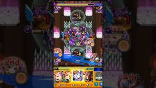 【モンスト】【SAOコラボ】　　超絶4手　守護獣なし　SSなし　#モンスト #経験値 #周回