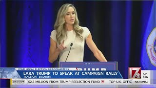 Lara Trump to campaign in Raleigh Friday morning