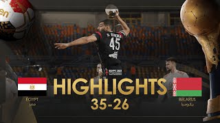 Highlights: Egypt - Belarus | Main Round | 27th IHF Men's Handball World Championship | Egypt2021
