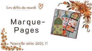 3 Marque-Pages façon Automne ! En 2025 on se motive ensemble pour utiliser notre stock !