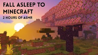 2 HOURS ASMR ⛏️ Exploring Minecraft Until You Fall Asleep 😴 Ear to Ear Whispering