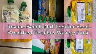 Review Beech-Nut Toddler Food Breakfast Pouches Variety Pack, NEW Breakfast Favorites Fruit & Yogurt