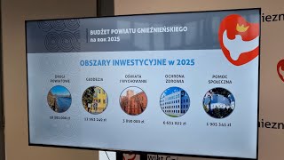 Budżet Powiatu Gnieźnieńskiego na 2025 rok - konferencja prasowa