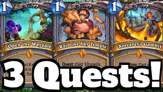 TRIPLE Quest DOUBLE Yogg Mage! Ridiculous Game!!! | Hearthstone