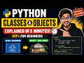 🚀 Python Classes and Objects Explained in 5 Minutes | OOPs for Beginner #python #Coding #Programming