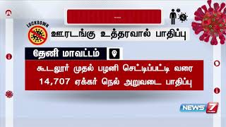 ஊரடங்கு உத்தரவால் தேனி மாவட்டத்தில் ஏற்பட்டுள்ள விவசாய பாதிப்புகள்!