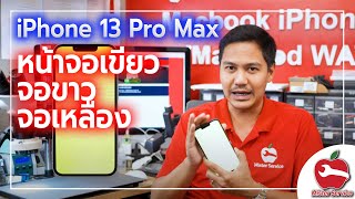 iPhone 13 Pro Max หน้าจอเขียว จอขาว จอเหลือง 062-4415936 ฟิวเจอร์พาครังสิต ร้านมิสเตอร์ เซอร์วิส