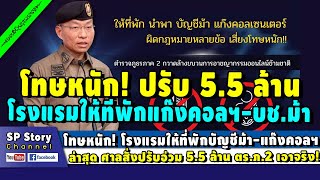 โทษหนัก! โรงแรมเถื่อนให้ที่พัก บัญชีม้า-แก๊งคอลฯ ศาลสั่งปรับอ่วม 5.5 ล้าน