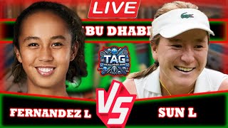 🔴LIVE: L. Fernandez vs L. Sun • Abu Dhabi Open 2025 Round of 16 #Fernandez #Sun #tennis #wta