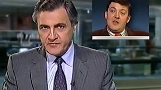 Stephen Fry disappears... (ITV News, 1995)