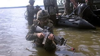 Marines Conduct River-Crossing Training